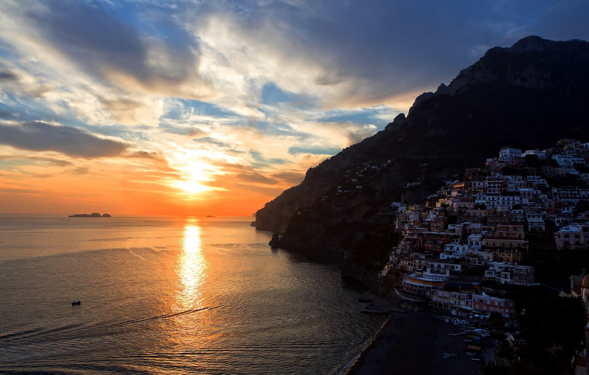 Cliffside villa at golden hour